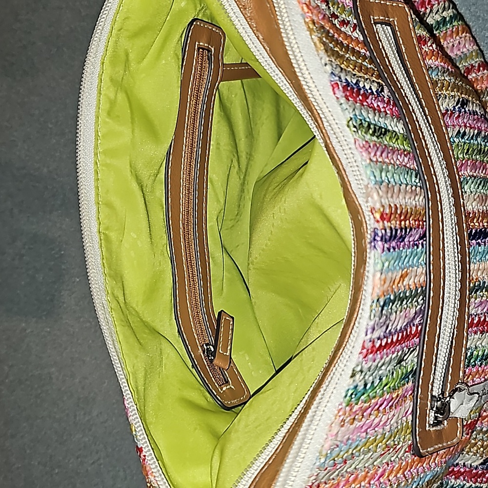 Lily Bloom Gigi Crossbody Seaside Medium Straw Wicker Bag - Picture 7 of 7